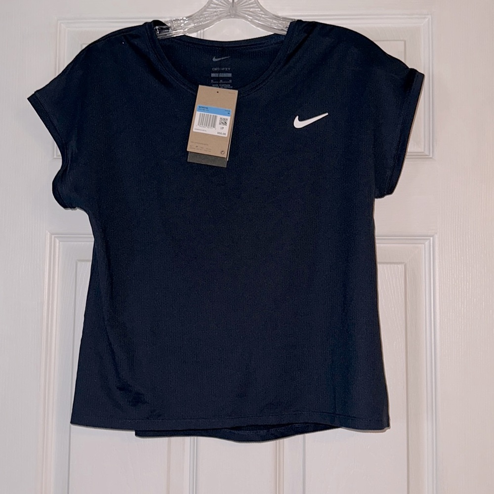 Nike Tennis Dri-Fit T-Shirt Navy Blue